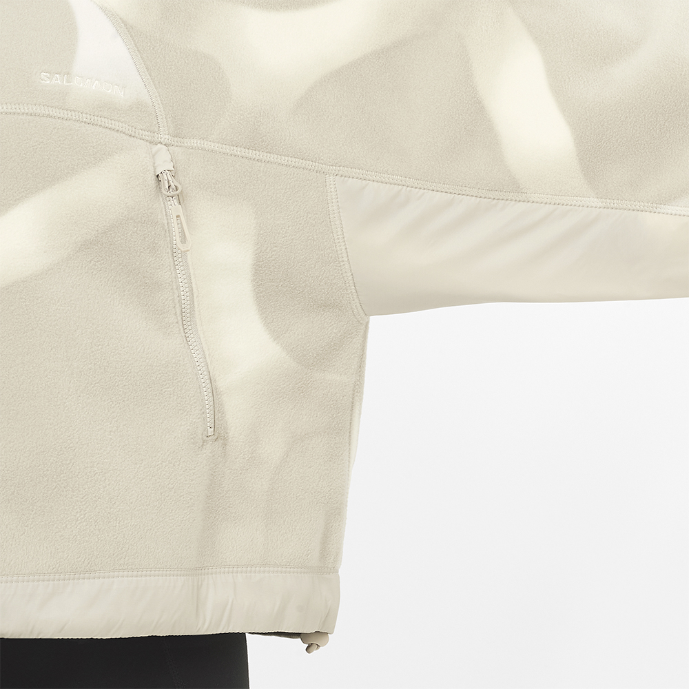 Толстовка флисовая женская Salomon Chroma Cropped