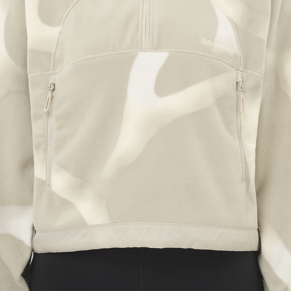 Толстовка флисовая женская Salomon Chroma Cropped