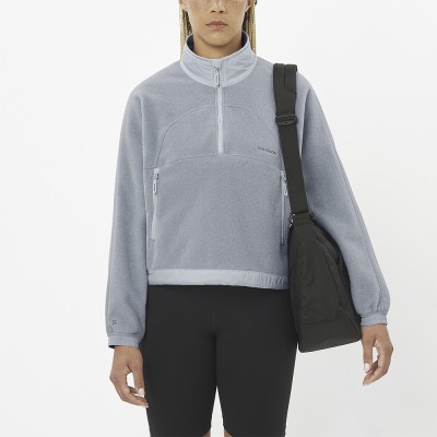 Толстовка флисовая женская Salomon Chroma Cropped