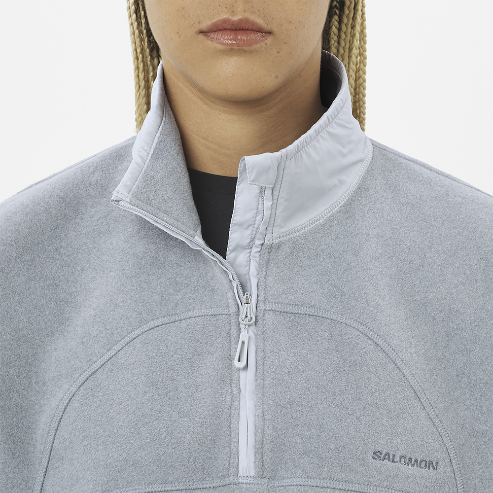 Толстовка флисовая женская Salomon Chroma Cropped