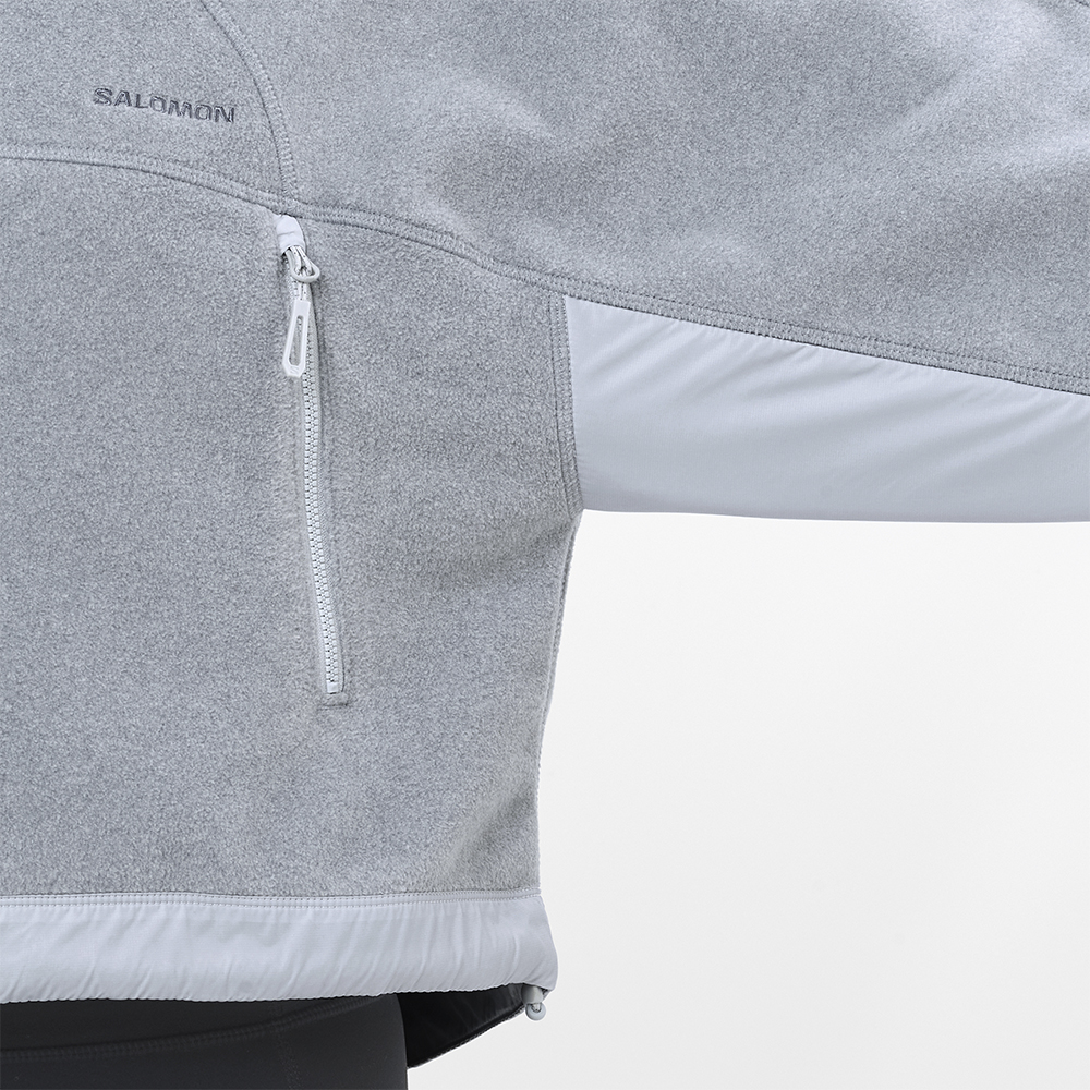 Толстовка флисовая женская Salomon Chroma Cropped