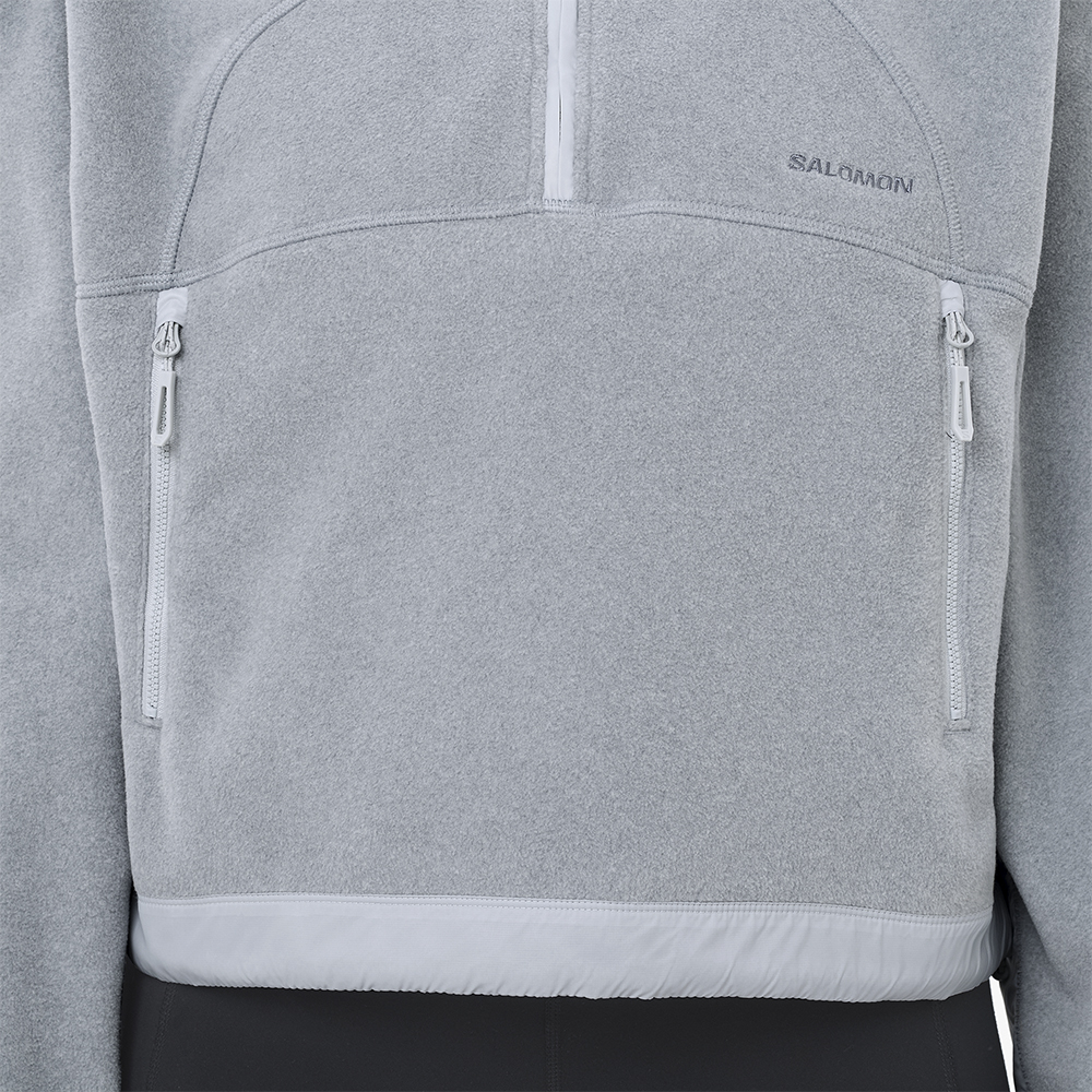 Толстовка флисовая женская Salomon Chroma Cropped