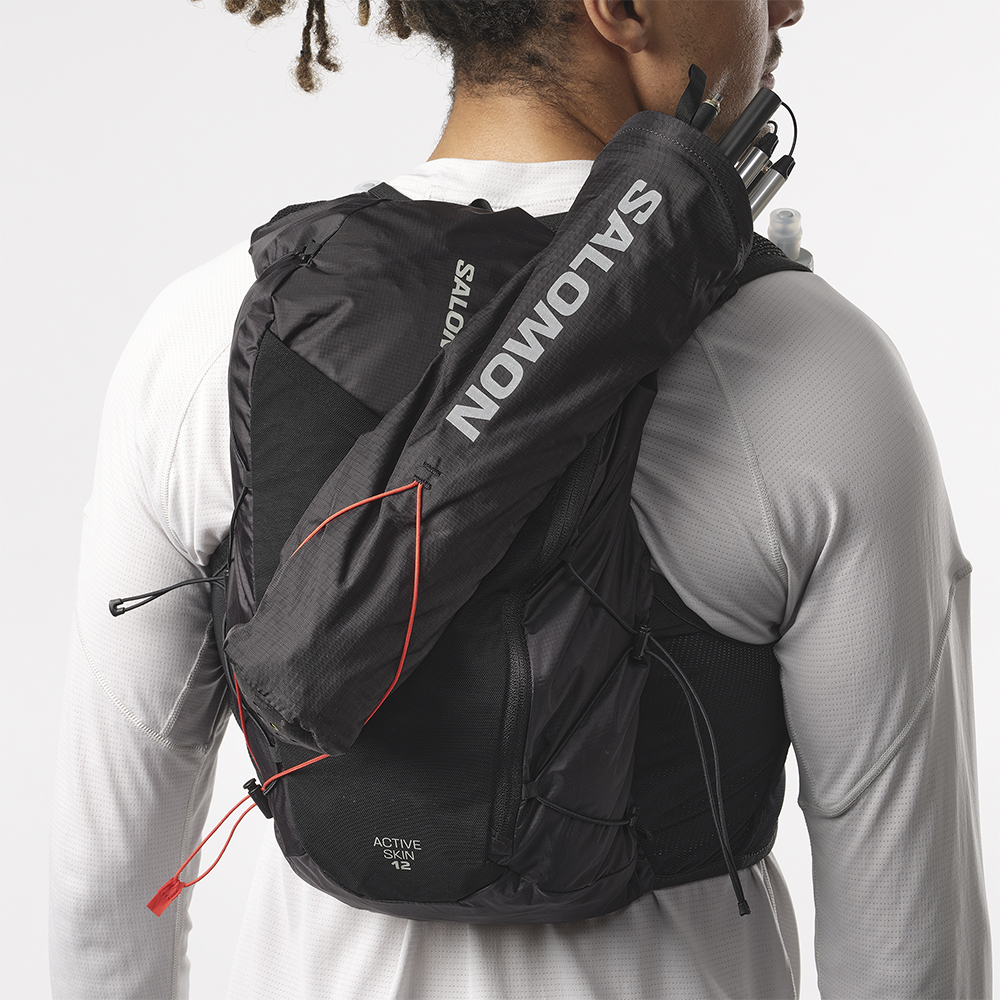 Жилет беговой Salomon Active Skin 12 Set черный