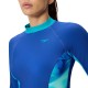 Футболка для плавания женская Speedo L/s print 