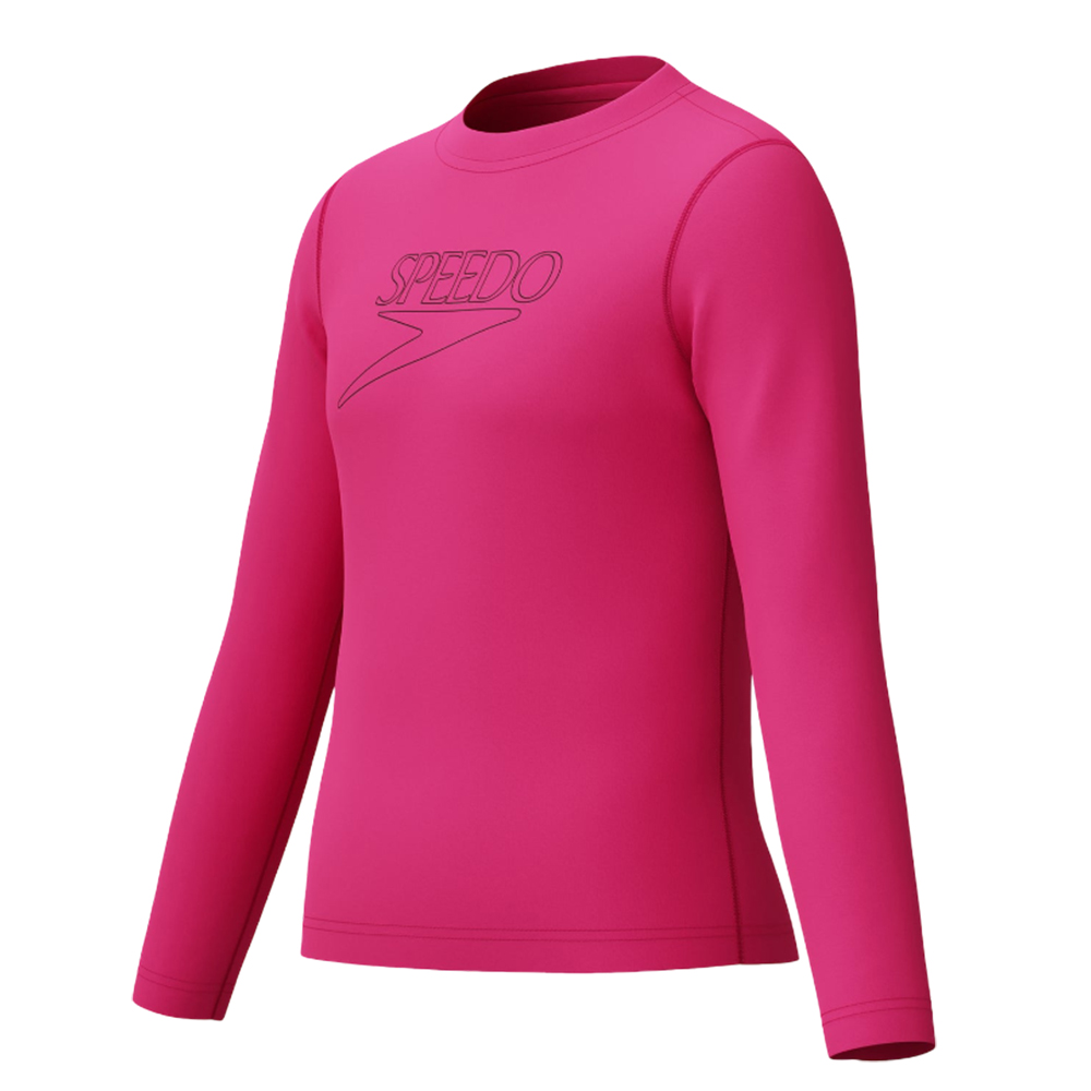 Футболка для плавания детская Speedo L/s clsc logo 