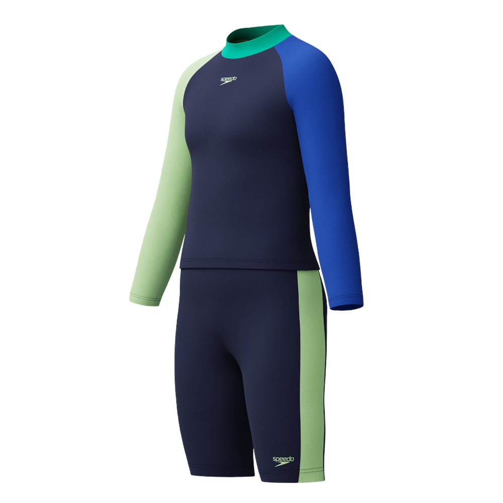 Костюм для плавания детский Speedo L/s clrblck 