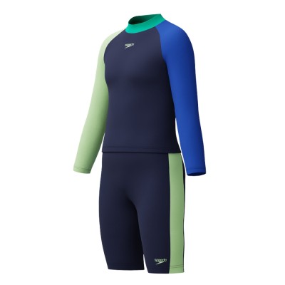Костюм для плавания детский Speedo L/s clrblck 