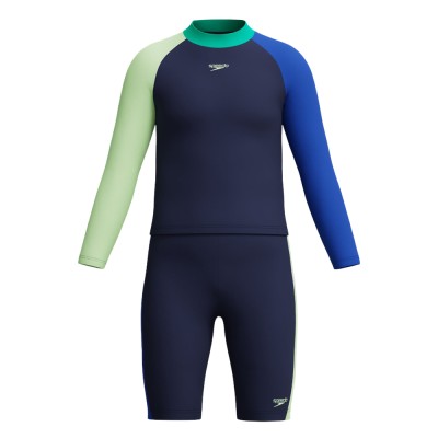 Костюм для плавания детский Speedo L/s clrblck 