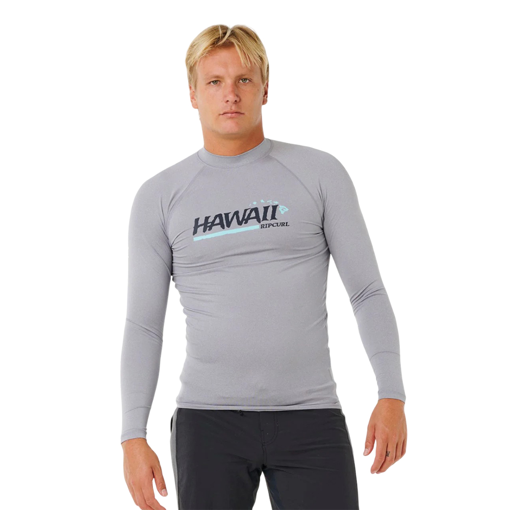 Футболка для плавания мужская Rip Curl Hawaii gritty l/s Футболка для плавания мужская Rip Curl Hawaii gritty l/s