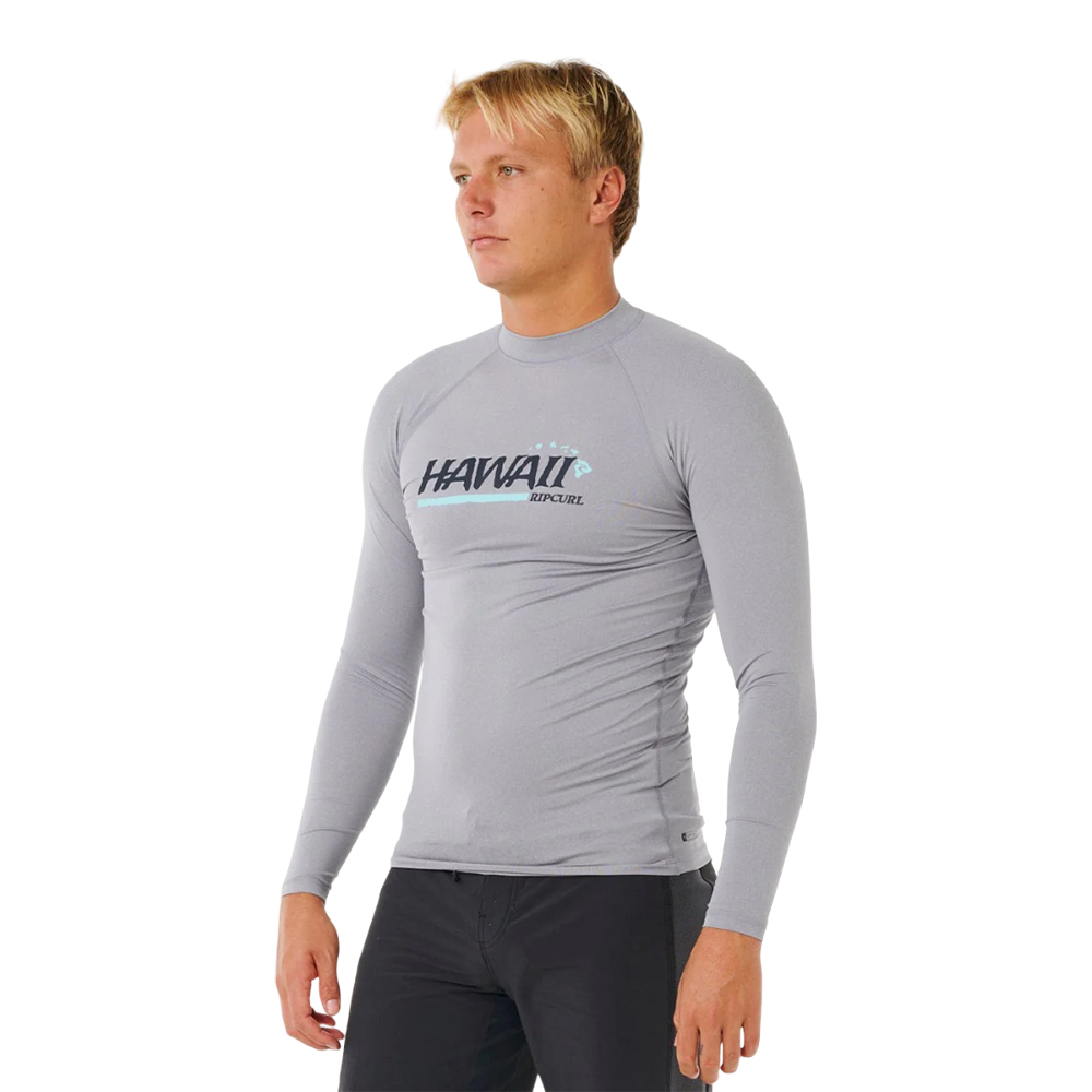 Футболка для плавания мужская Rip Curl Hawaii gritty l/s Футболка для плавания мужская Rip Curl Hawaii gritty l/s