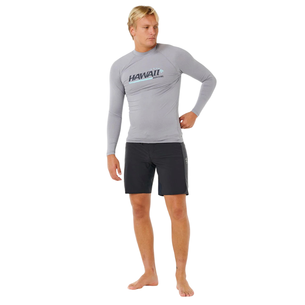 Футболка для плавания мужская Rip Curl Hawaii gritty l/s Футболка для плавания мужская Rip Curl Hawaii gritty l/s