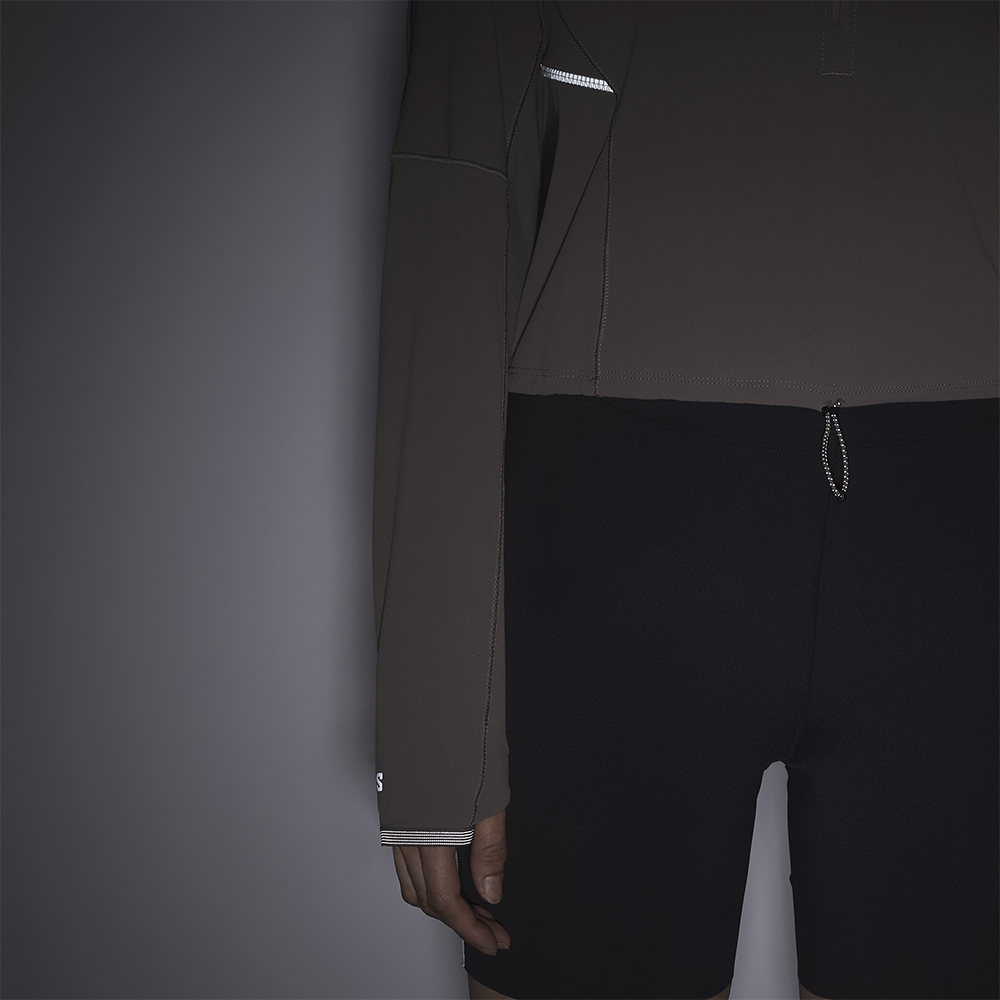 Кофта женская Salomon Sense Aero Hybrid Cropped 