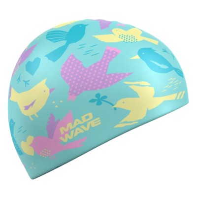 Шапочка для плавания детская Madwave Birds 