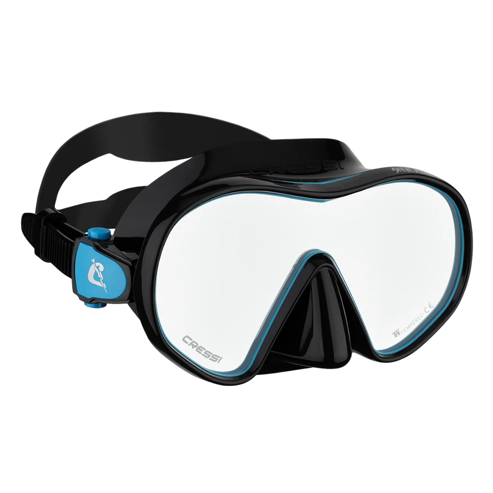 Маска + трубка для плавания Cressi F-dual + supernova dry 