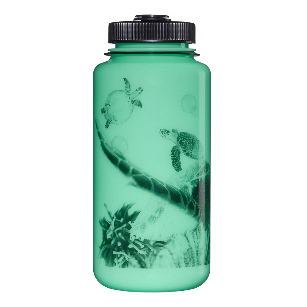 Бутылка для воды Nalgen 32oz WM Glow w/Black Turtle Бутылка для воды Nalgen 32oz WM Glow w/Black Turtle