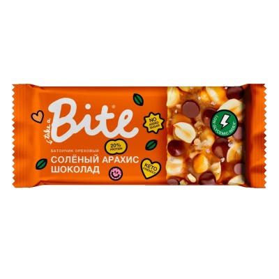 Батончик Козинаки Bite "Соленый арахис-шоколад" 