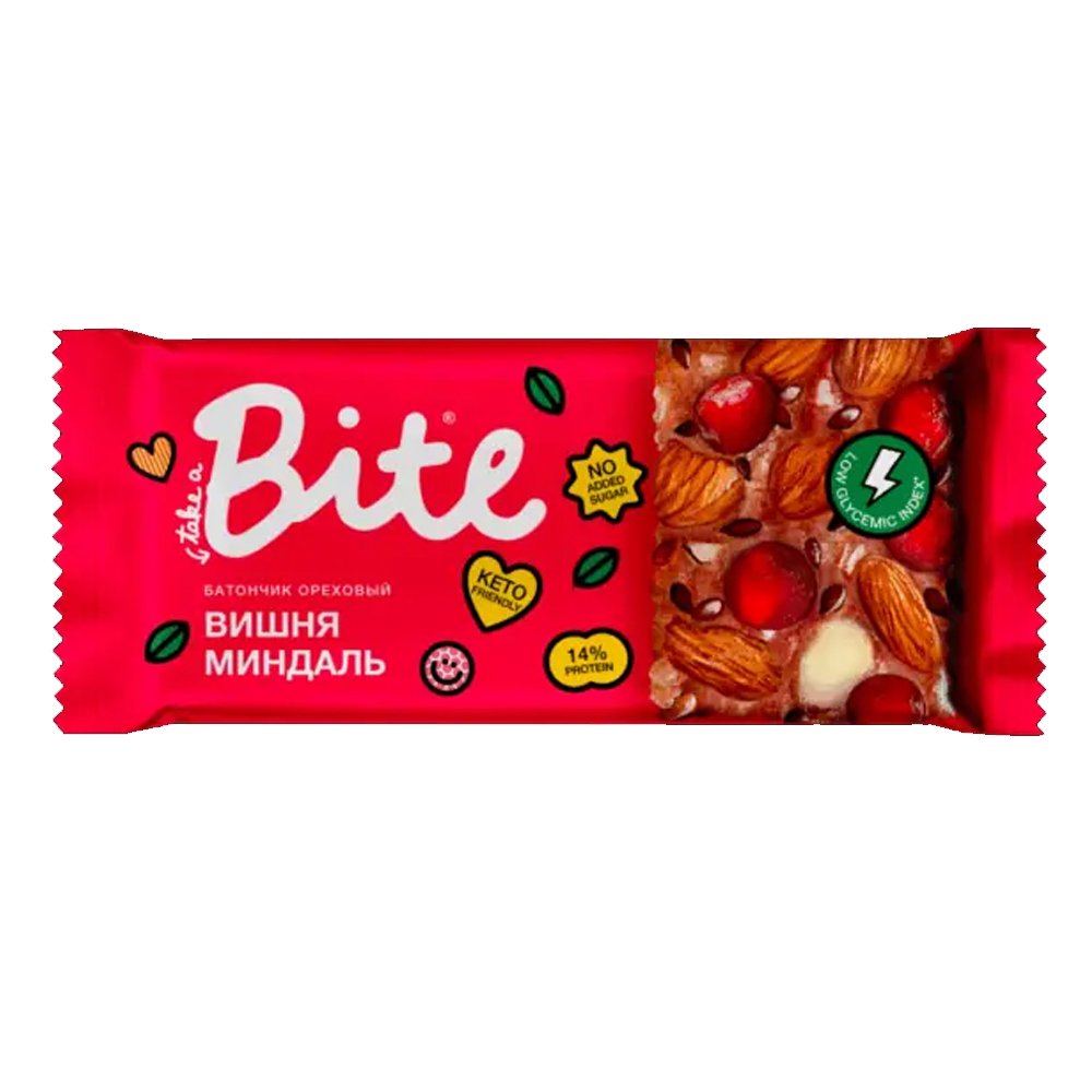 Батончик Козинаки Bite "Вишня Миндаль" 
