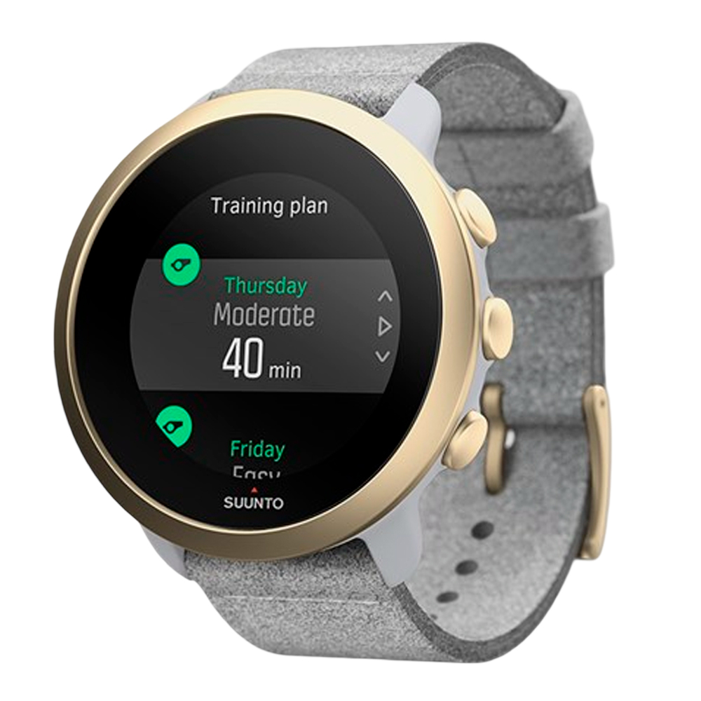 Спортивные часы Suunto 3 Pebble white light gold