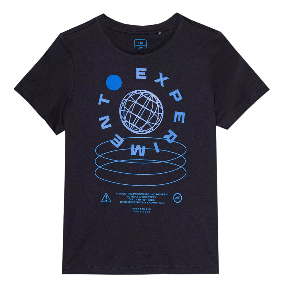 Футболка детская 4F Cotton Boy черная Футболка детская 4F Cotton Boy черная