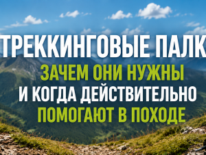 Треккинговые палки: зачем они нужны и когда действительно помогают в походе