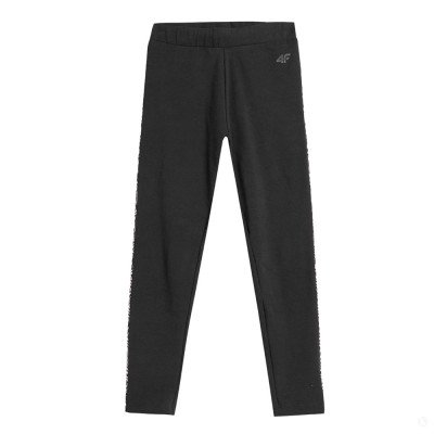 Леггинсы детские 4F Cotton Girl черные Леггинсы детские 4F Cotton Girl черные