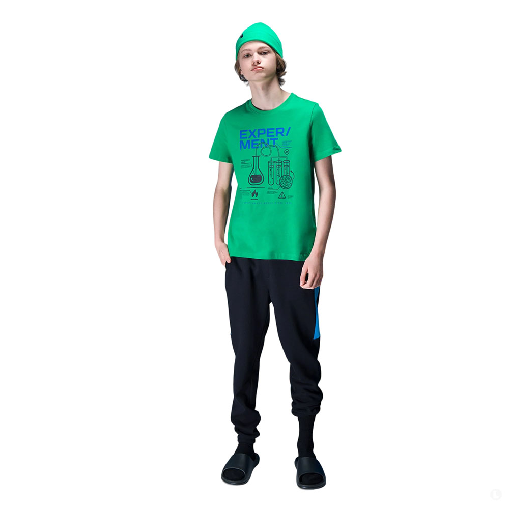 Спортивные брюки детские 4F Cotton Boy черные Спортивные брюки детские 4F Cotton Boy черные