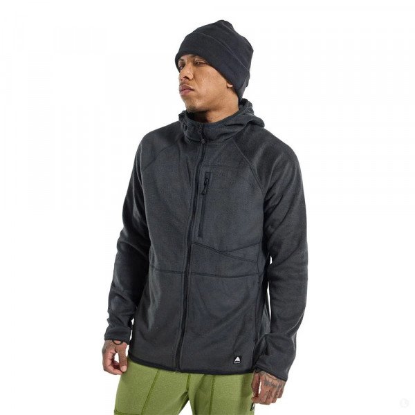 Толстовка флисовая мужская Burton Stockrun Warmest Hooded FZ