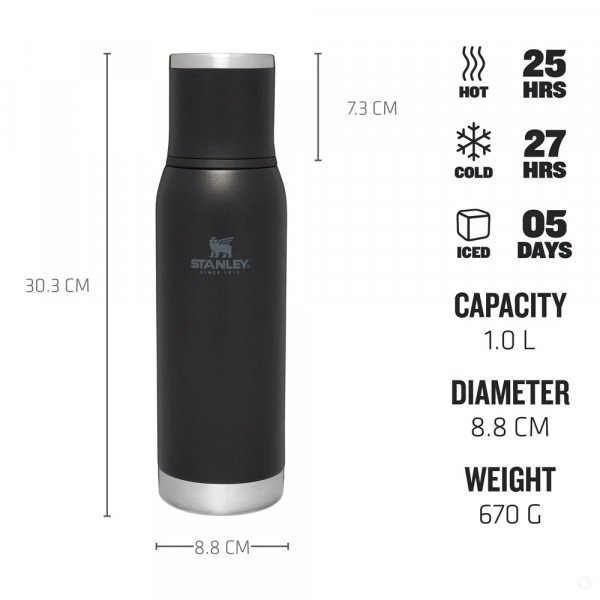 Термос Stanley Adventure Vac 1 L черный