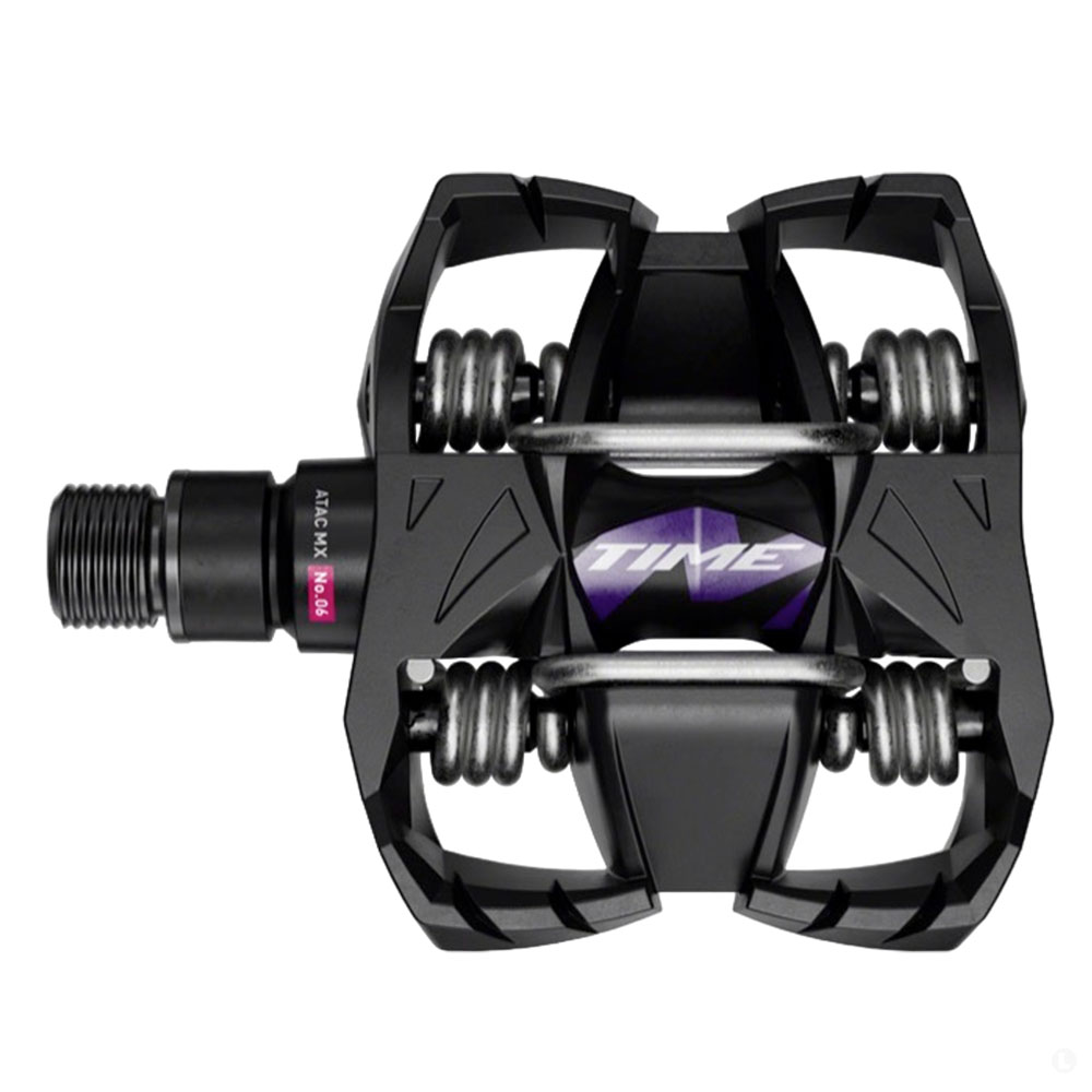 Педали на велосипед Time MX 6, including ATAC standard cleats, Black Purple B1 Педали на велосипед Time MX 6, including ATAC standard cleats, Black Purple B1
