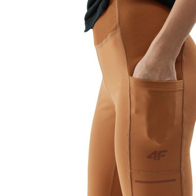 Леггинсы женские 4F Trail Running коричневый Леггинсы женские 4F Trail Running коричневый
