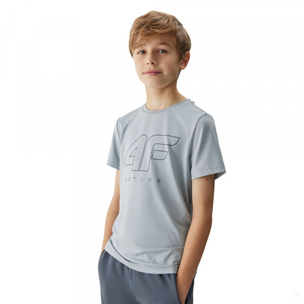 Футболка детская 4F Boy Training серая Футболка детская 4F Boy Training серая