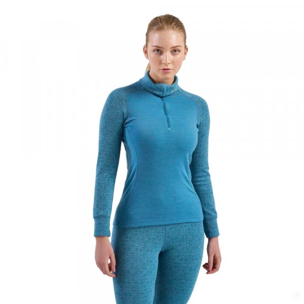 Лонгслив женский Devold Duo Activ Zip Neck