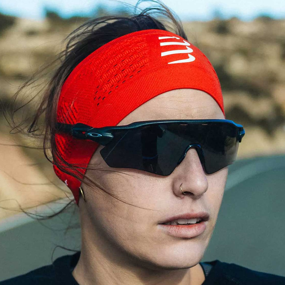Повязка на голову широкая Compressport Headband
