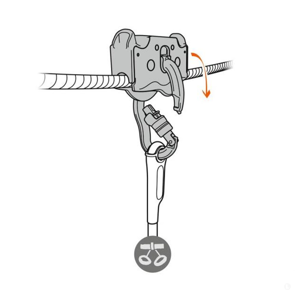 Ролик Petzl Trolley Trac Guide LT
