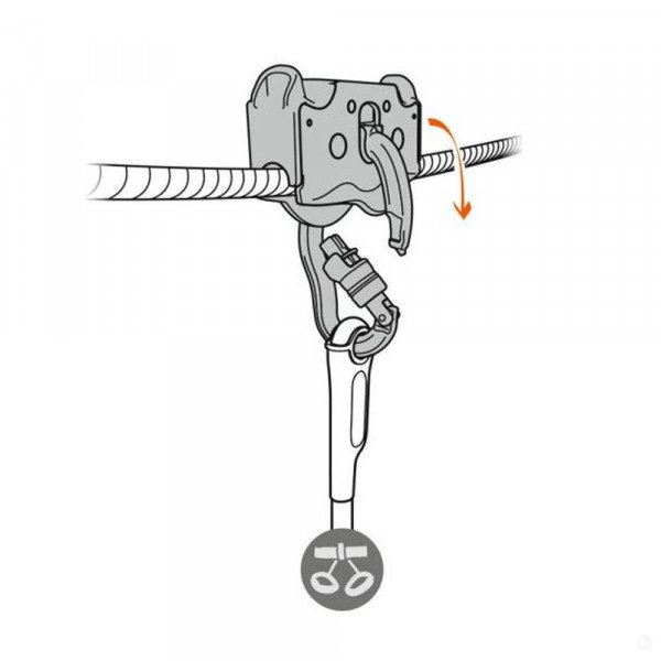 Ролик Petzl Trolley Trac Guide LT