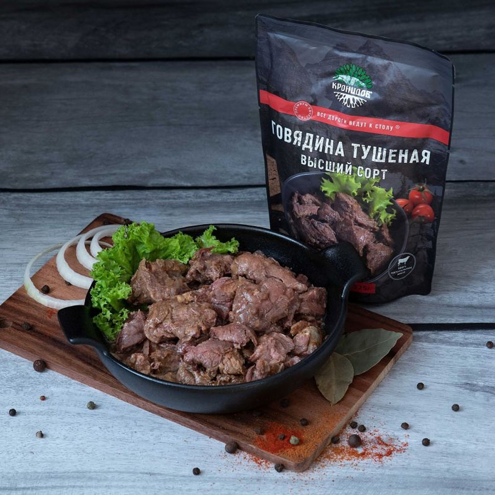 Говядина тушеная высший сорт 325 гр 