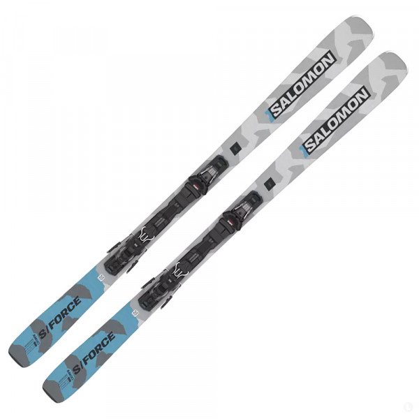 Лыжи горные Salomon E S/Force Am 80 + M10 GW L80 black Лыжи горные Salomon E S/Force Am 80 + M10 GW L80 black