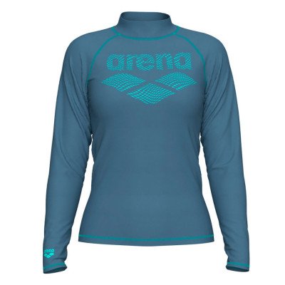 Футболка для плавания женская Arena Rash vest l/s graphic Футболка для плавания женская Arena Rash vest l/s graphic