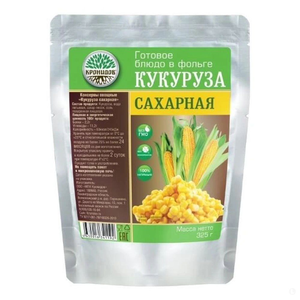 Кукуруза сахарная в собственном соку, 325гр Кукуруза сахарная в собственном соку, 325гр