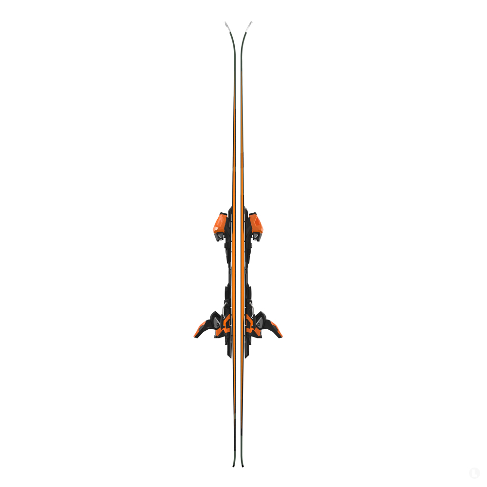 Лыжи горные Atomic E Redster Q6 Pt + E Mi 12 Gw black-orange Лыжи горные Atomic E Redster Q6 Pt + E Mi 12 Gw black-orange