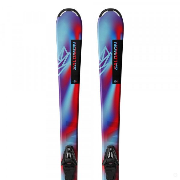 Лыжи горные Salomon L Qst Jr S Pn B3 + L C5 Gw black silver met J75 