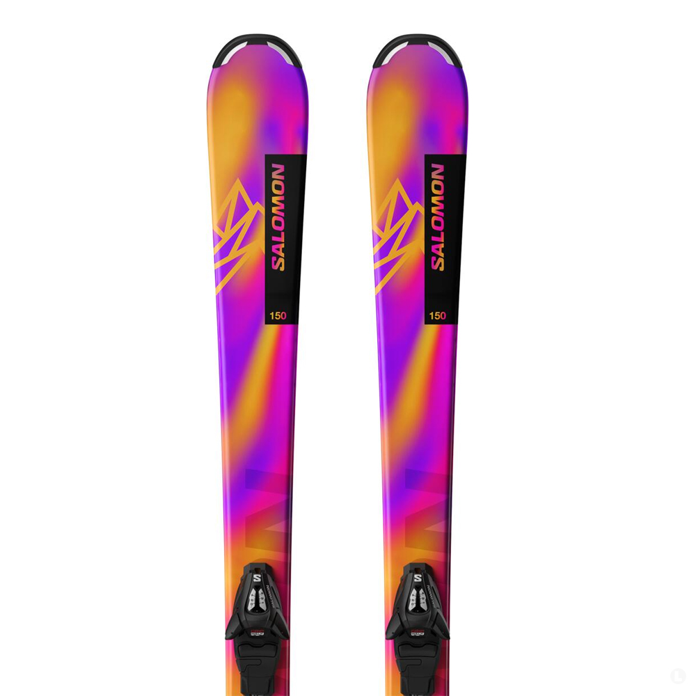 Лыжи горные Salomon L Lux Jr S Rhd + L C5 Gw black silver met J75 