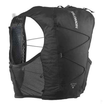 Жилет беговой Salomon Active Skin 8 Set черный Жилет беговой Salomon Active Skin 8 Set черный