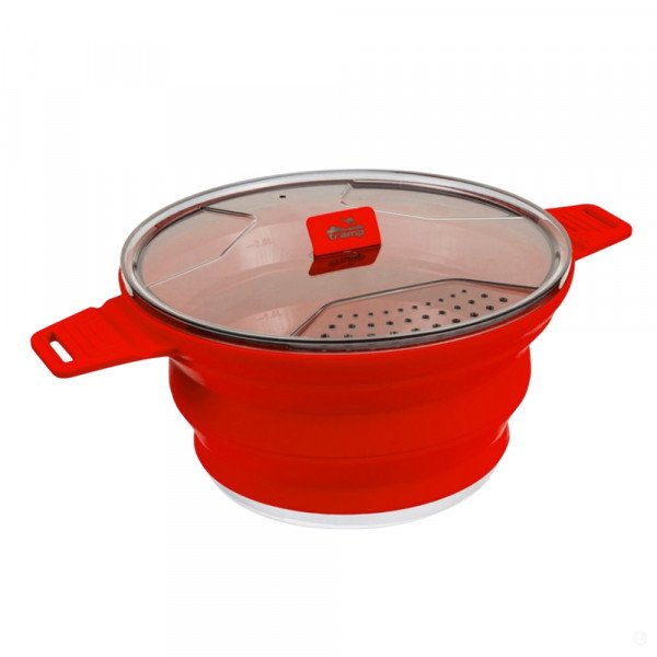 Котелок силиконовый Tramp TRC-146-terra терракотовый Котелок силиконовый Tramp TRC-146-terra терракотовый