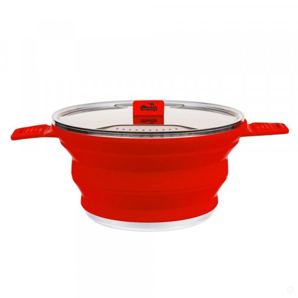 Котелок силиконовый Tramp TRC-146-terra терракотовый Котелок силиконовый Tramp TRC-146-terra терракотовый