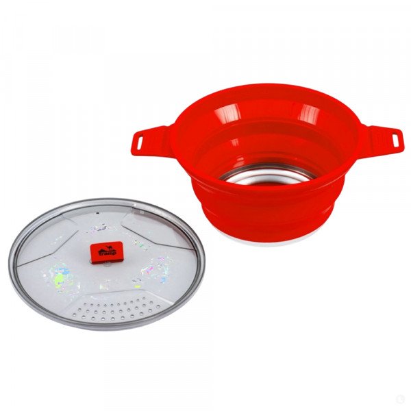 Котелок силиконовый Tramp TRC-146-terra терракотовый Котелок силиконовый Tramp TRC-146-terra терракотовый