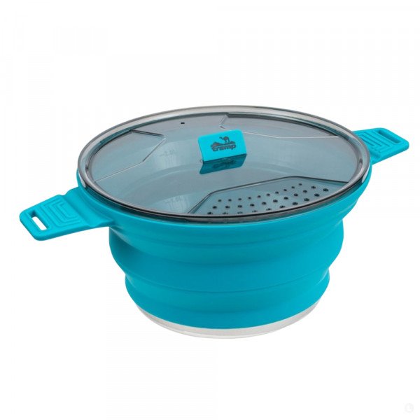 Котелок силиконовый Tramp TRC-146-aquamarine аквамарин