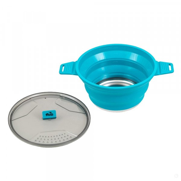 Котелок силиконовый Tramp TRC-146-aquamarine аквамарин