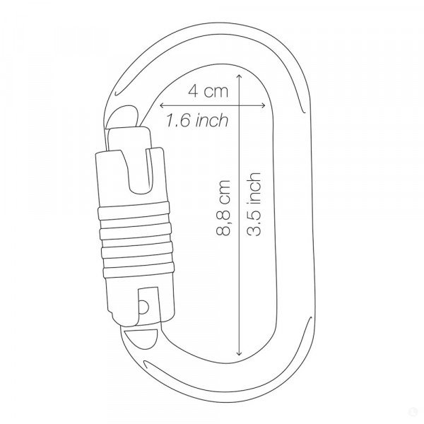 Карабин стальной Petzl Oxan Triact-Lock 