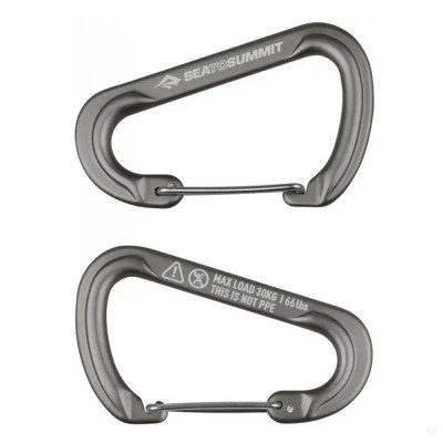 Карабин Sea To Summit Accessory Carabiner Large Titanium 2pcs  Карабин Sea To Summit Accessory Carabiner Large Titanium 2pcs